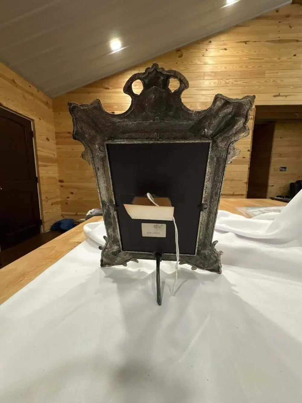 Vintage 5x7 Ornate Baroque Style Metal Picture Frame  Unbranded